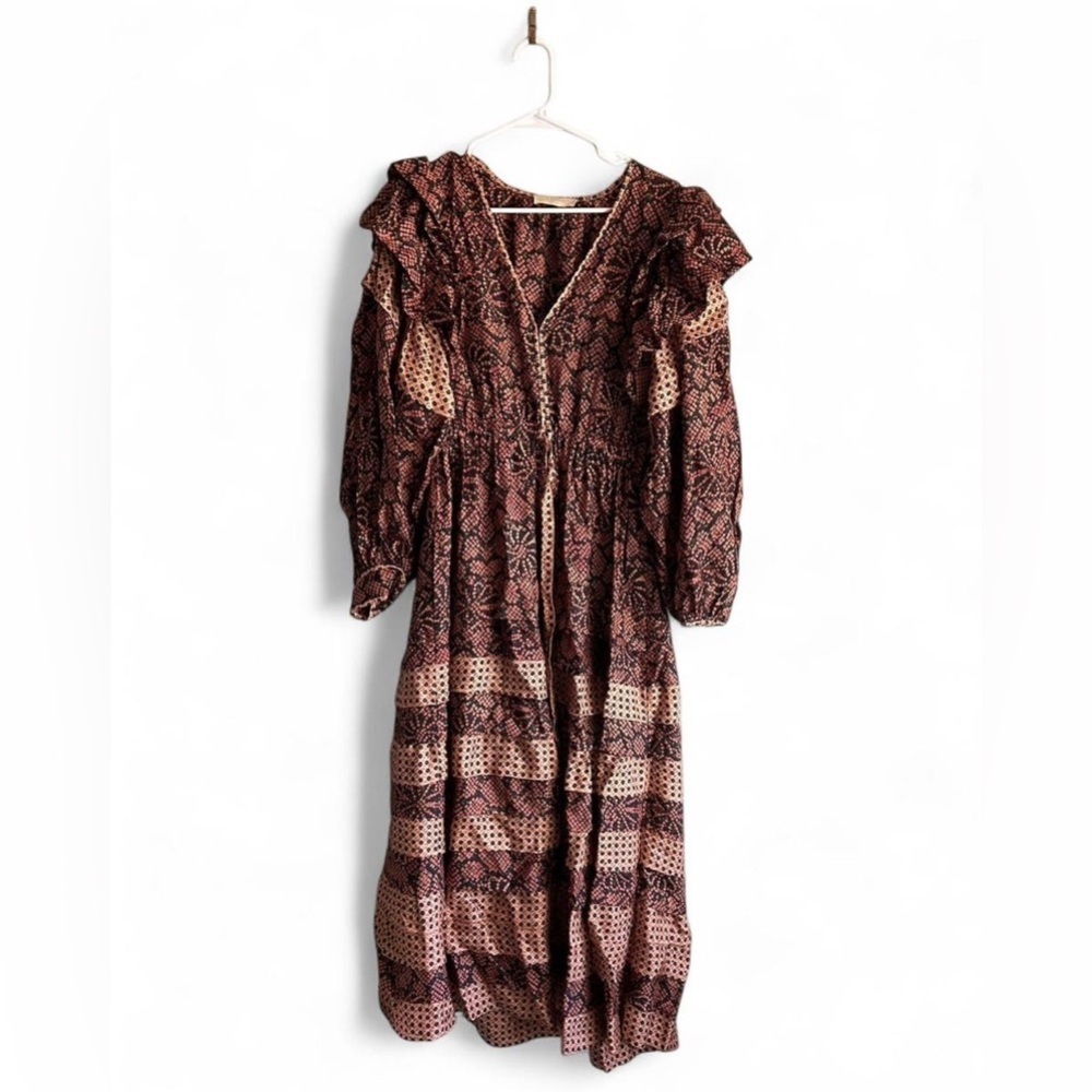 Ulla Johnson Serephina Maxi Dress in Pink Thistle
